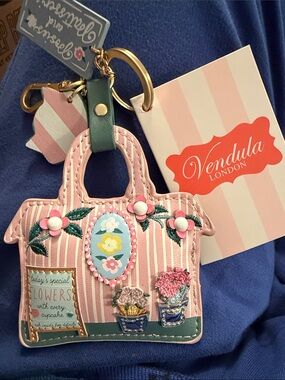 Vendula London Cake Shop Tote Bag Charm - Posies & Patisseries NWT 50